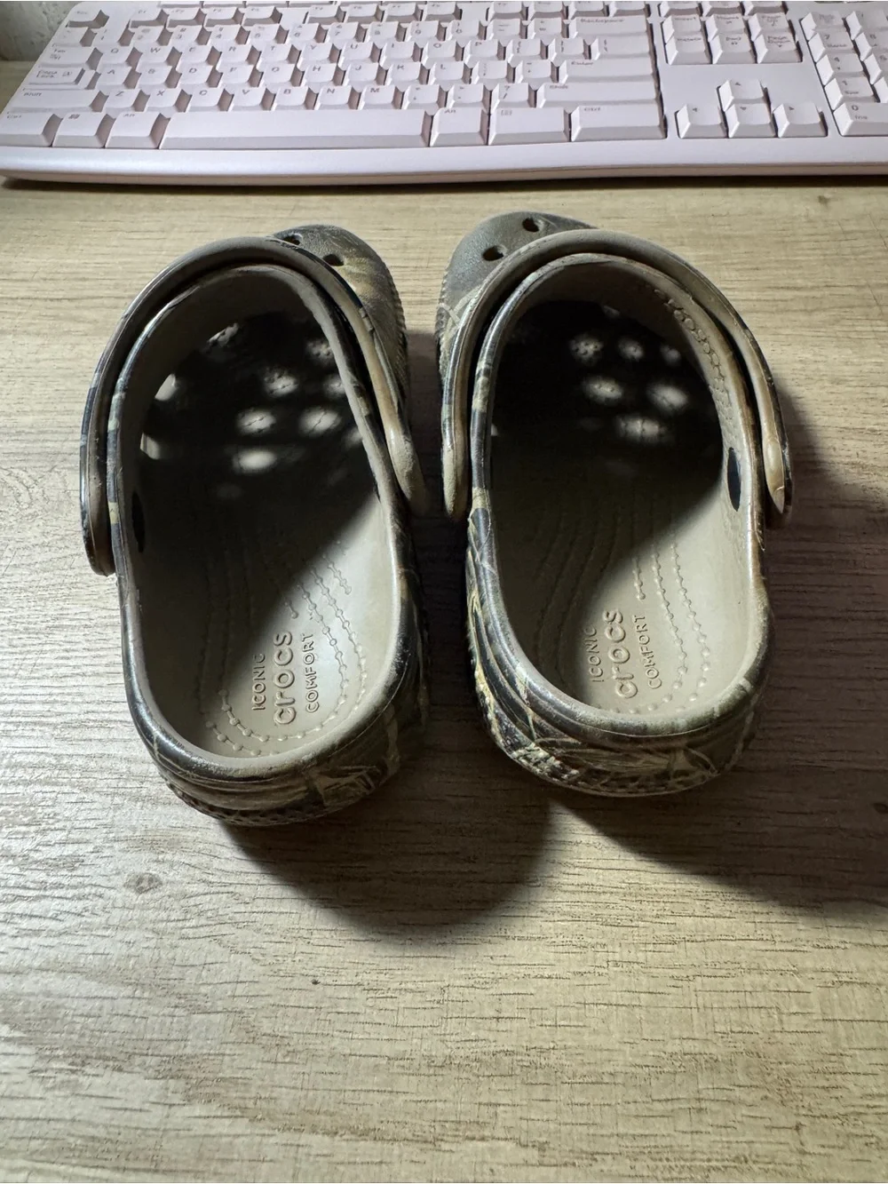 CROCS Kids' Camouflage Classic Clog - Brown/Green